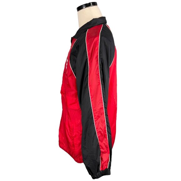 Winners Circle Bud Racing Dale Jr. Red & Black Nylon Jacket L - Picture 4 of 13